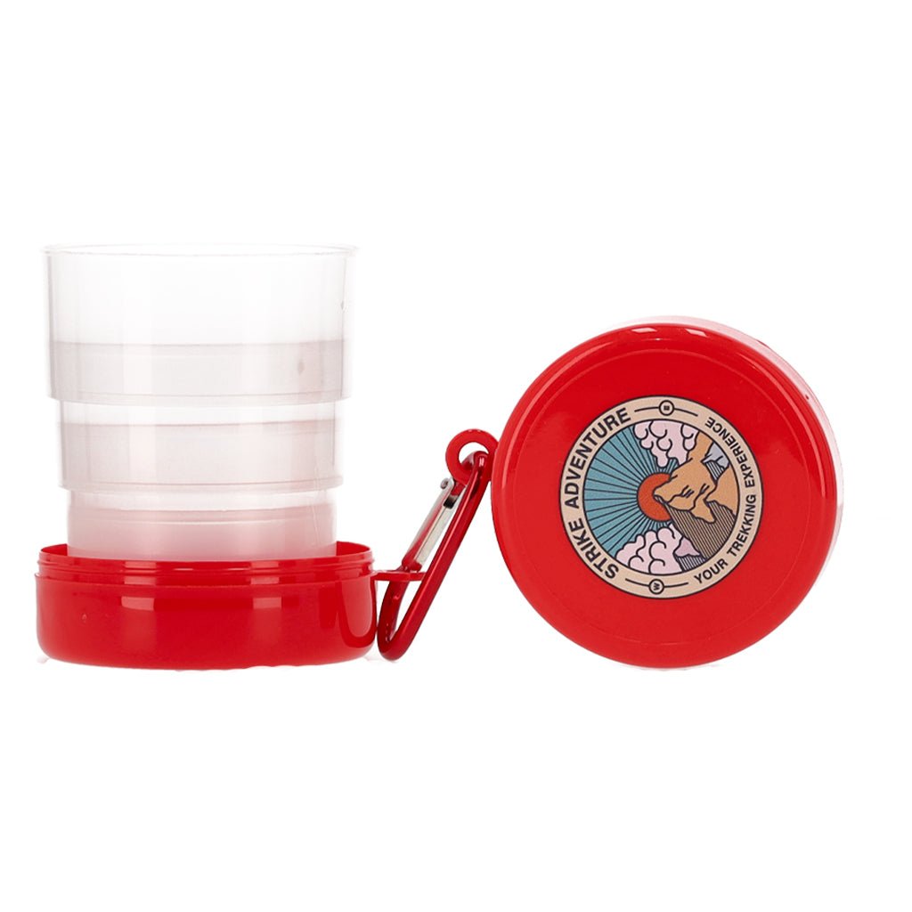 Bicchiere Telescopico con Moschettone Strike Adventure - Strike Adventure